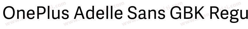 OnePlus Adelle Sans GBK Regular字体转换